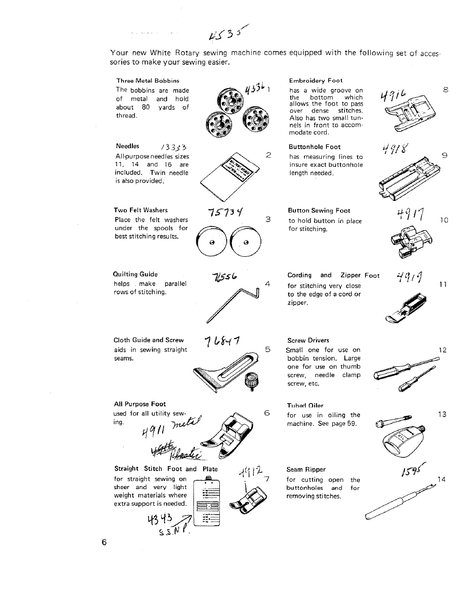 SINGER W710 User Manual | Page 7 / 61