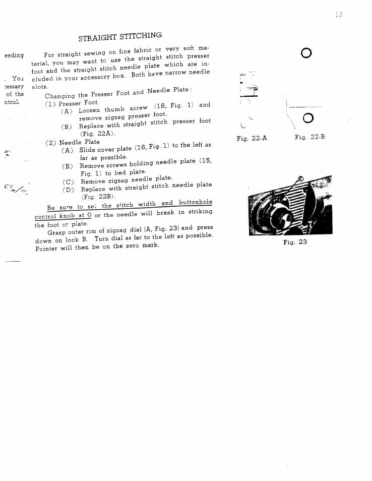 Straight stitching | SINGER W711 User Manual | Page 13 / 46