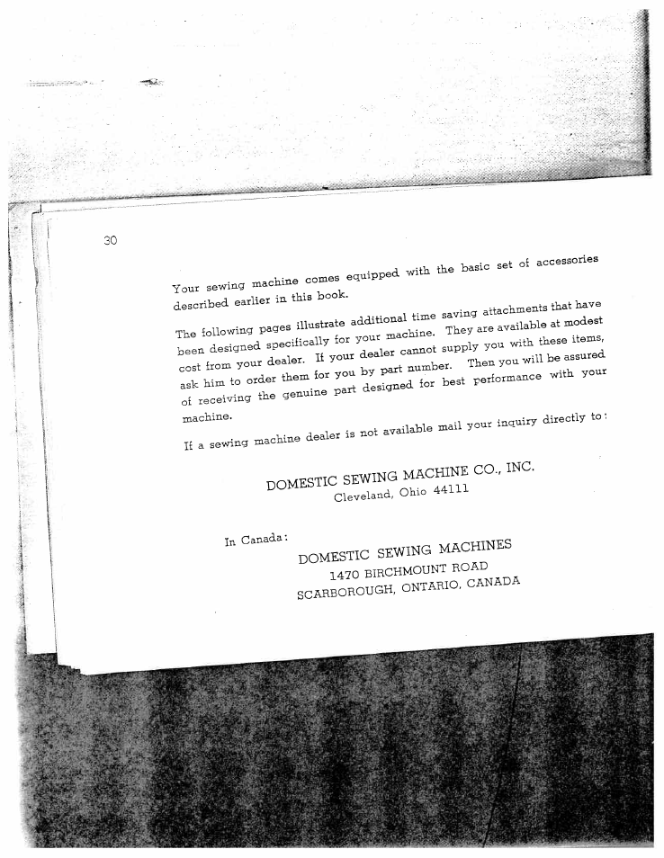 SINGER W712 User Manual | Page 31 / 48