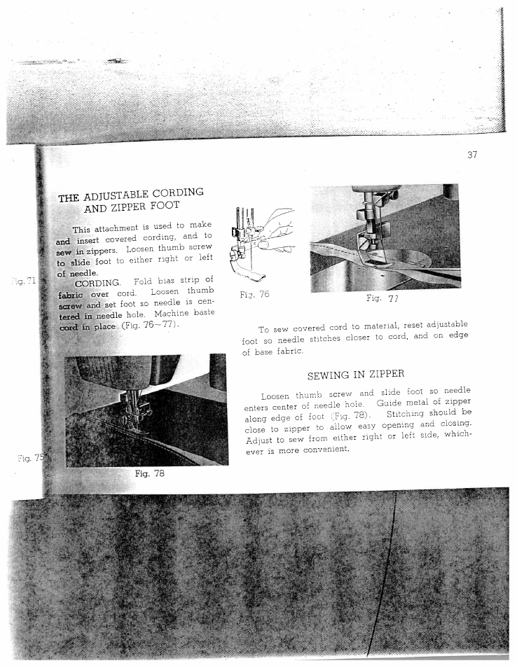 SINGER W712 User Manual | Page 38 / 48