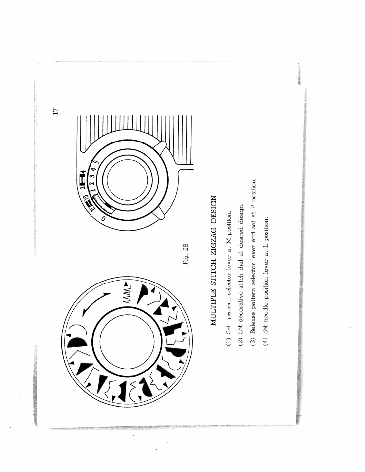 Multiple stitch zigzag design | SINGER W714 User Manual | Page 19 / 44