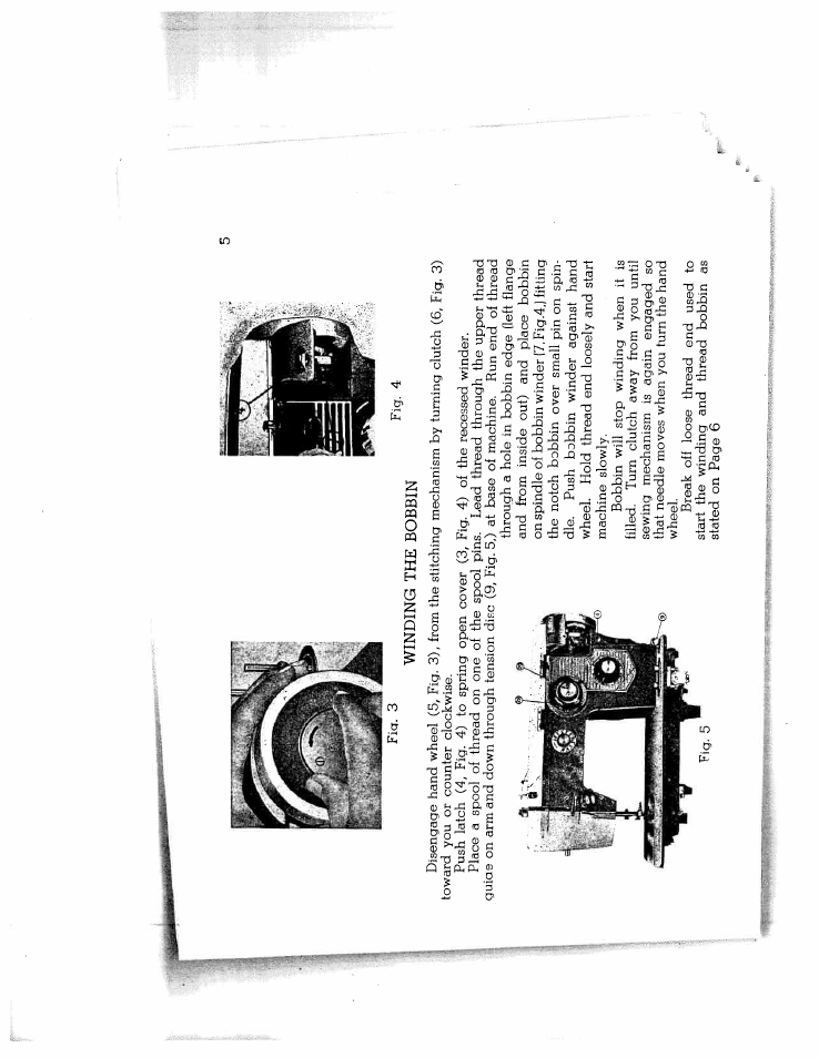 Winding the bobbin | SINGER W714 User Manual | Page 7 / 44
