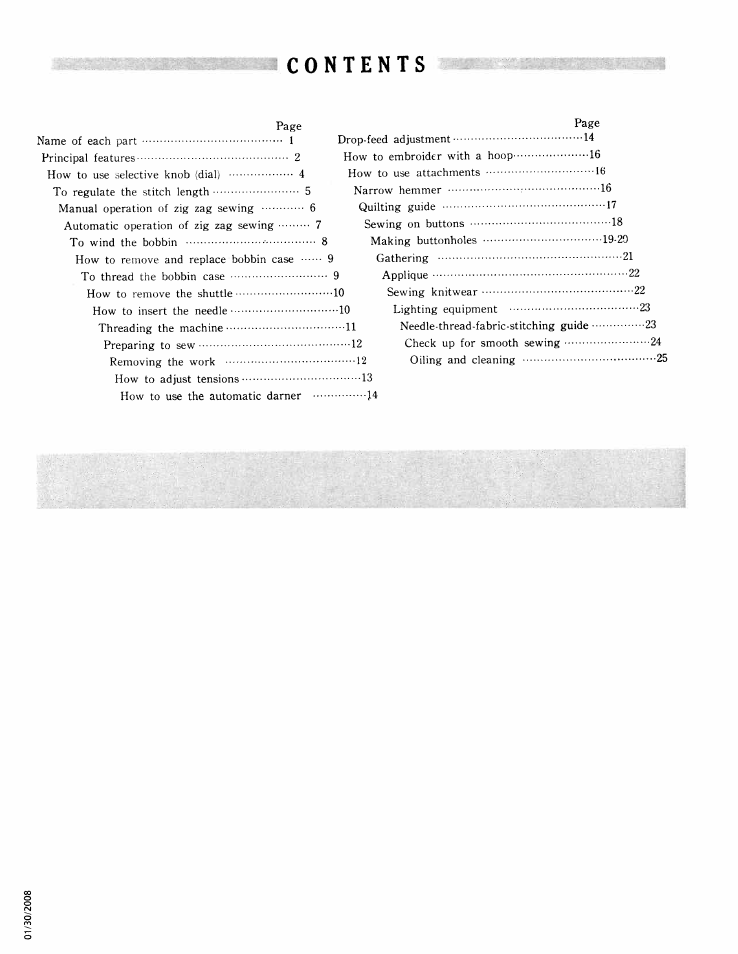 SINGER W761 User Manual | Page 2 / 31