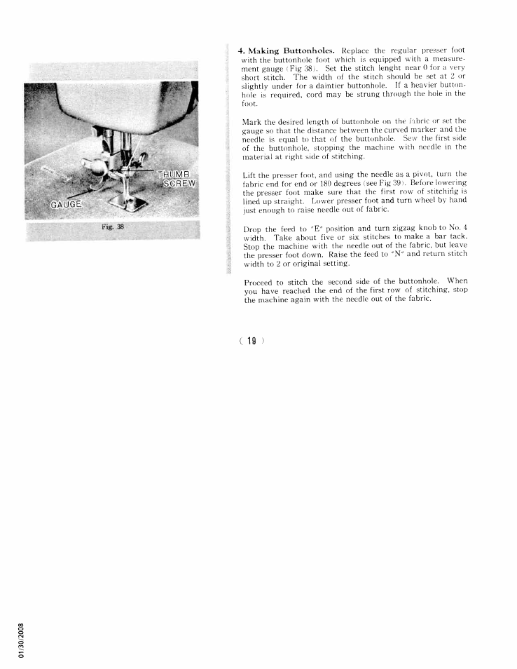 SINGER W761 User Manual | Page 24 / 31