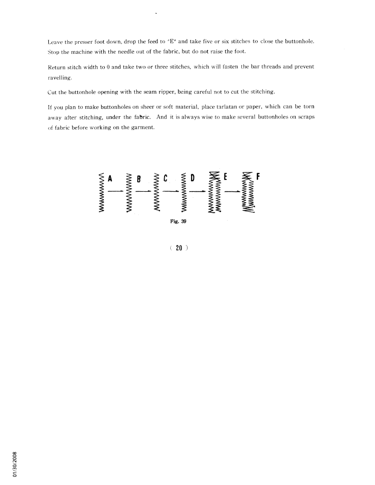 SINGER W761 User Manual | Page 25 / 31