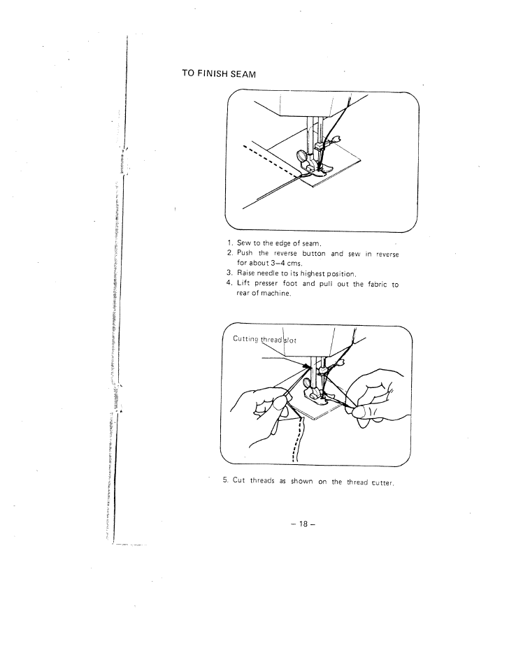 SINGER W1630 User Manual | Page 21 / 33