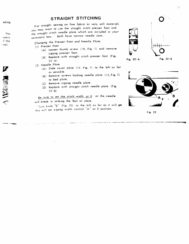 Straight stitching | SINGER W801 User Manual | Page 14 / 48
