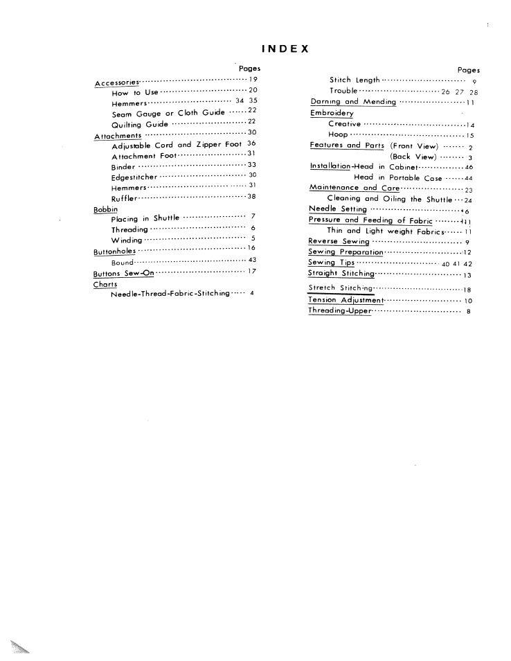 SINGER W801 User Manual | Page 2 / 48