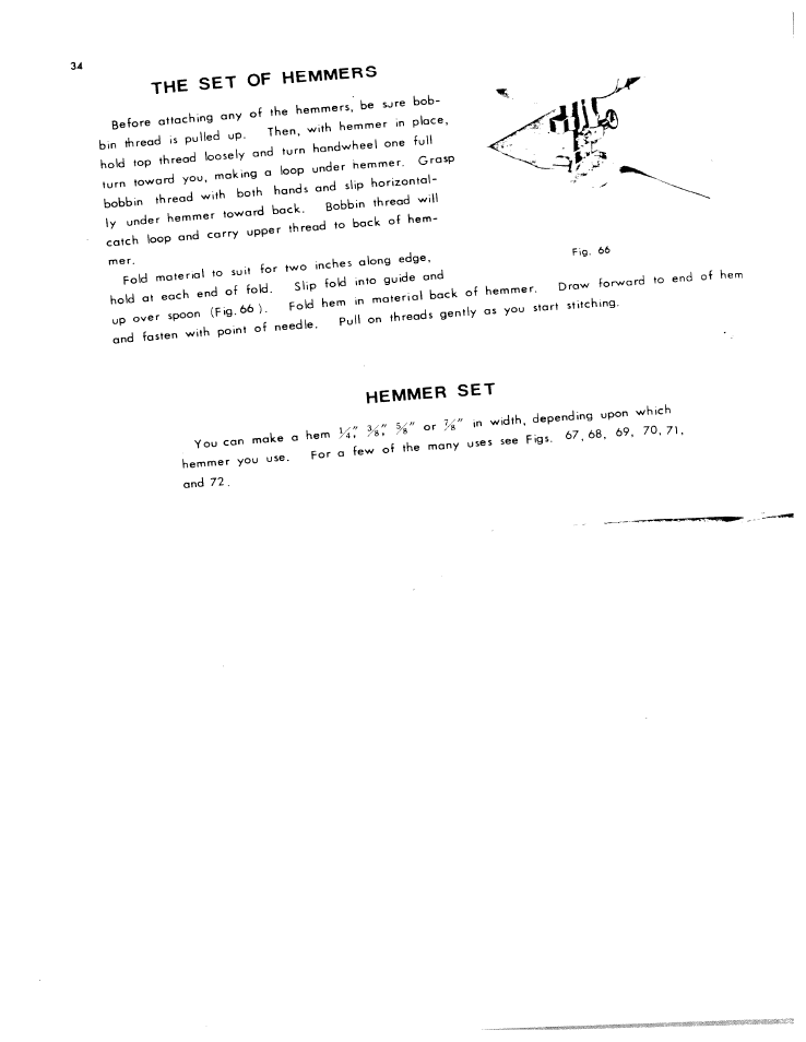 The set of hemmers | SINGER W801 User Manual | Page 35 / 48