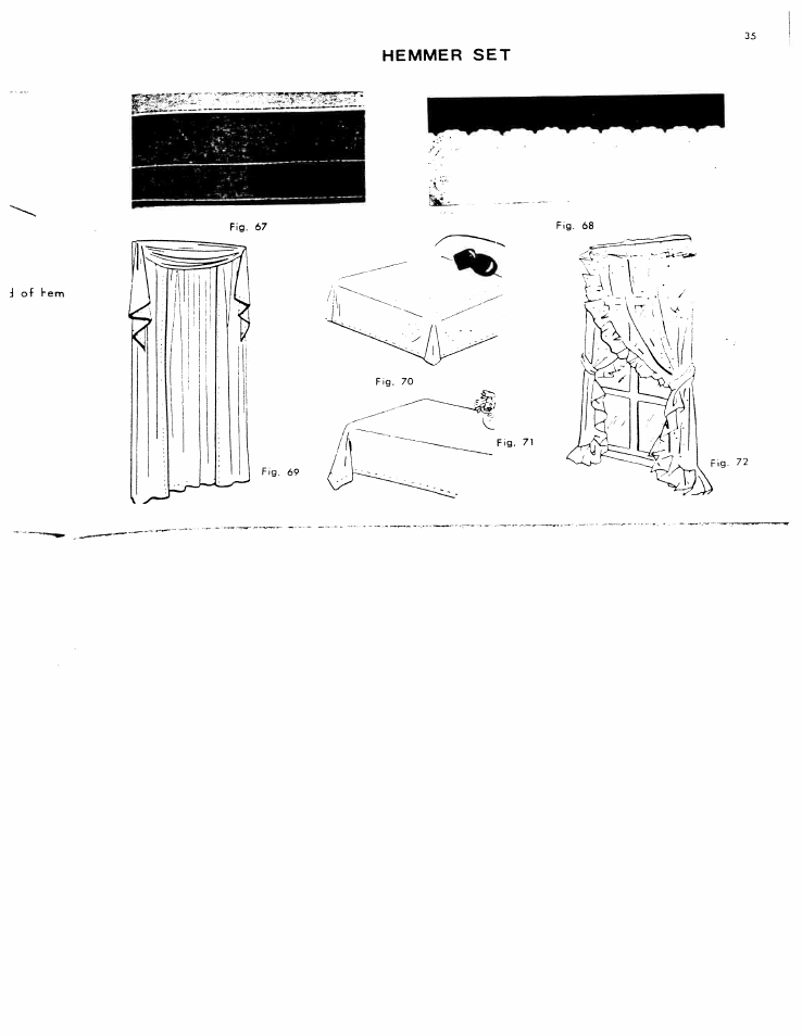 Hemmer set, Hemmers | SINGER W801 User Manual | Page 36 / 48