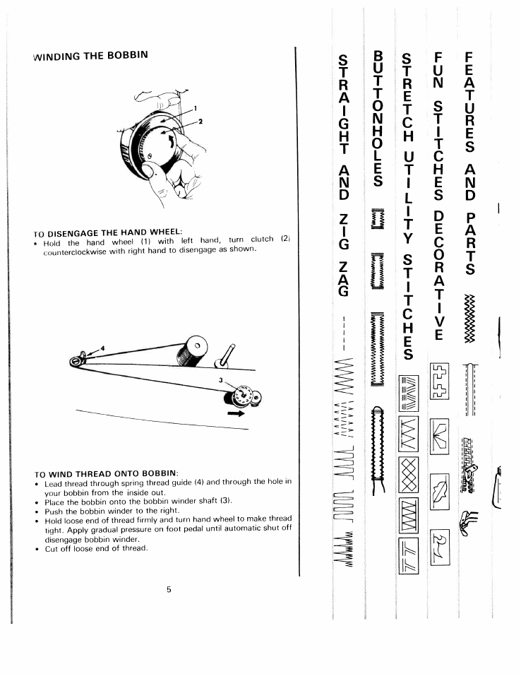 Le s, Ra t | SINGER W811 User Manual | Page 7 / 58