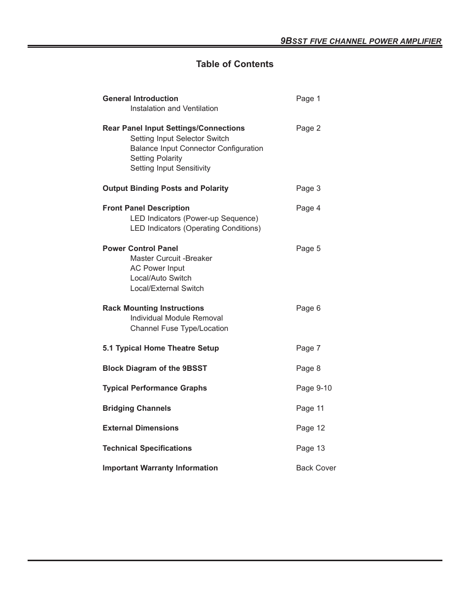 Bryston 9BSST User Manual | Page 2 / 16