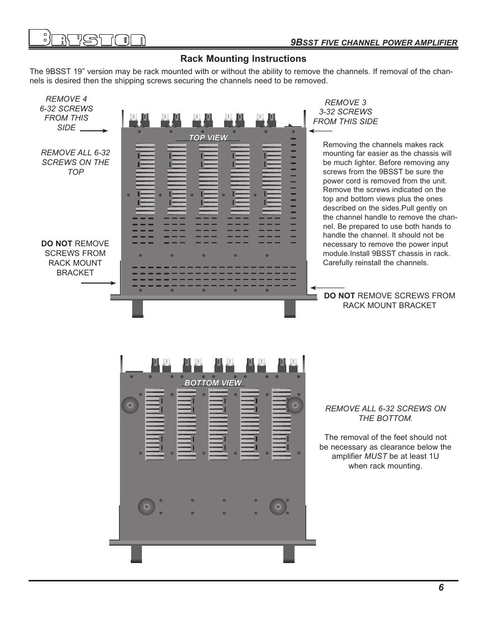 Bryston 9BSST User Manual | Page 8 / 16