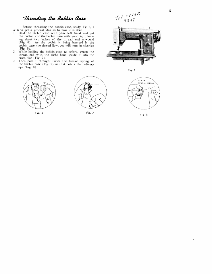 SINGER W8418 User Manual | Page 5 / 23