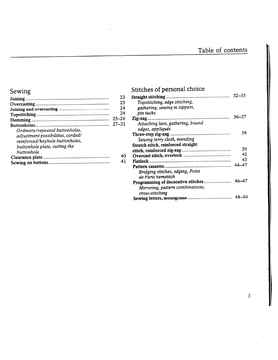 SINGER W8910 User Manual | Page 5 / 61