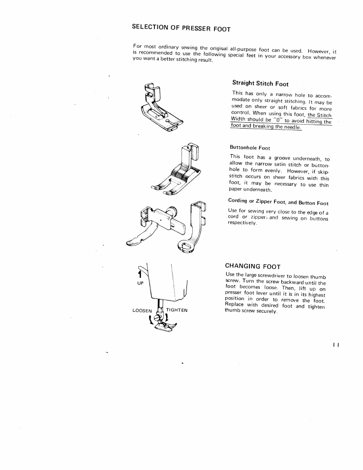 SINGER W910 User Manual | Page 11 / 41