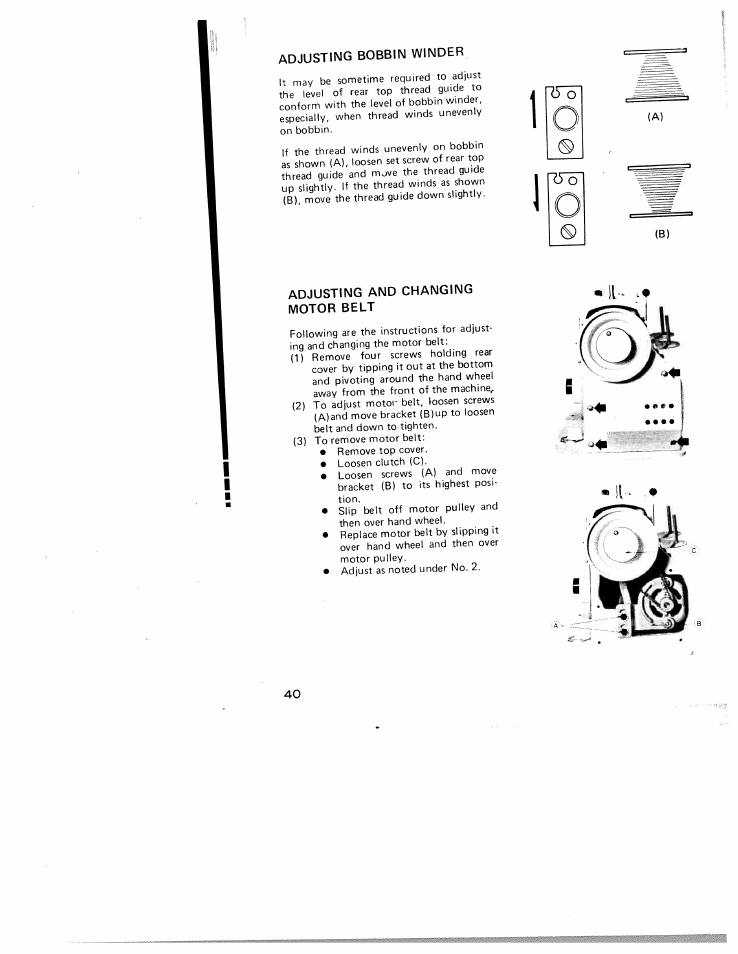 Adjusting | SINGER W910 User Manual | Page 40 / 41