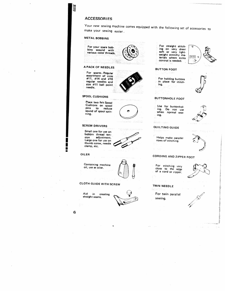 SINGER W910 User Manual | Page 6 / 41