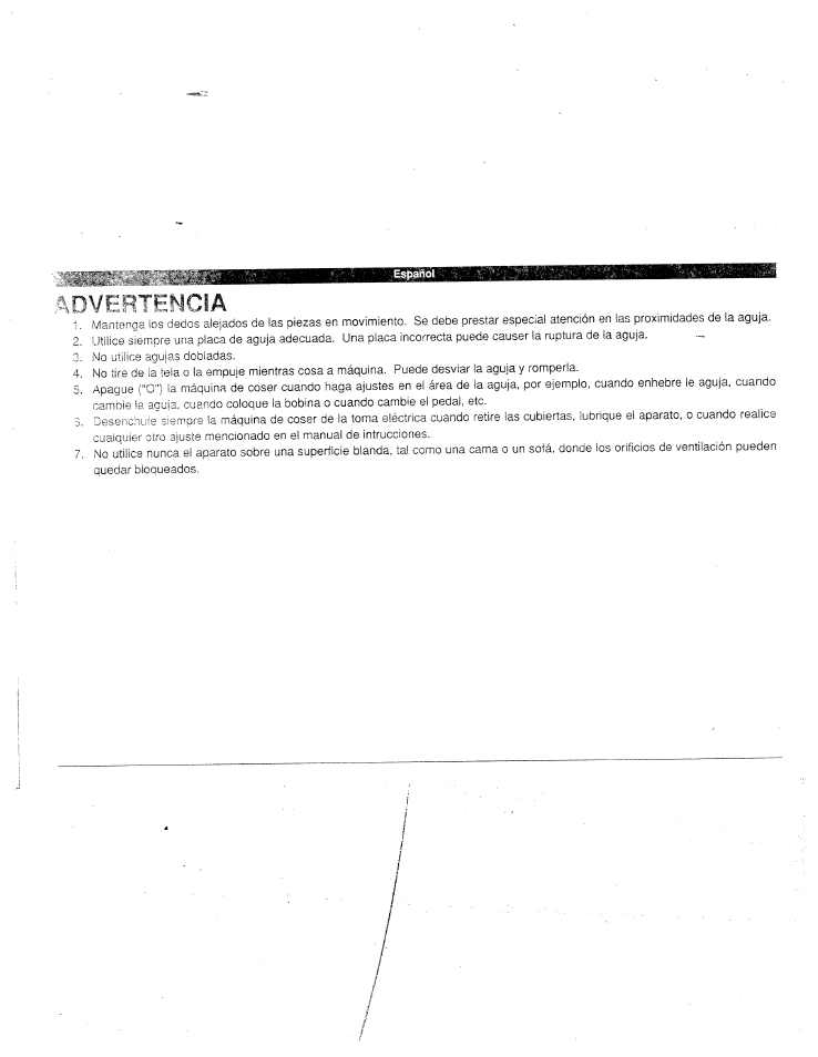 Advp.rtemcia | SINGER W915 User Manual | Page 7 / 61