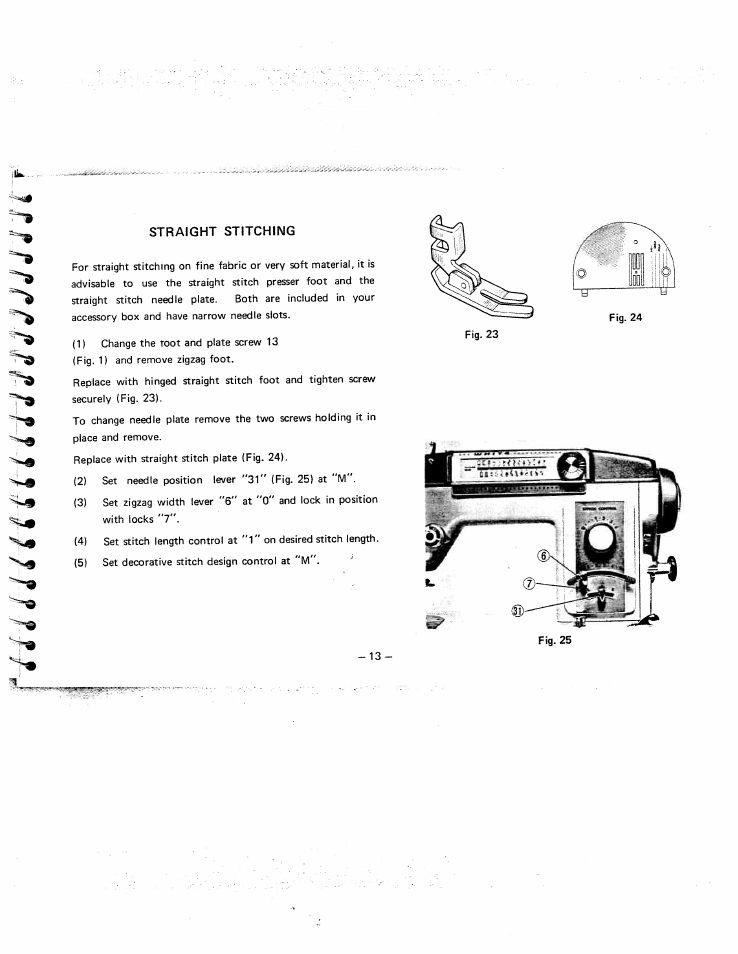 Straight stitching | SINGER W951 User Manual | Page 14 / 44