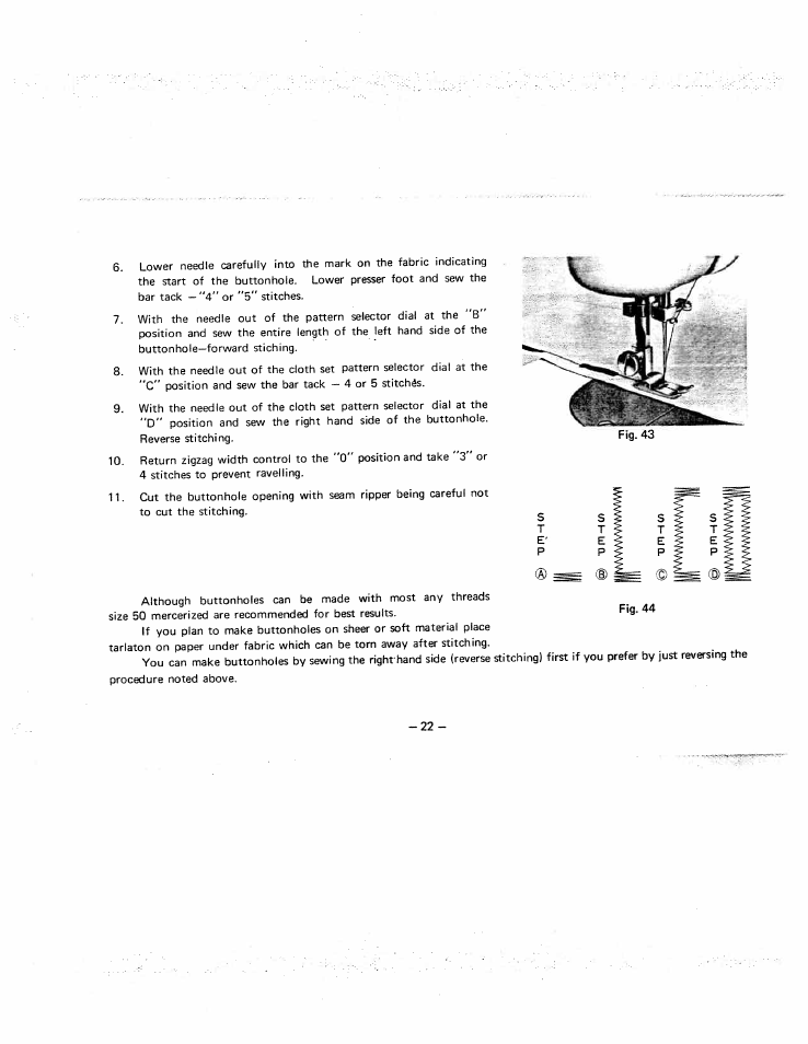 SINGER W951 User Manual | Page 23 / 44