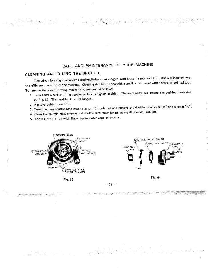 Cleaning and oiling the shuttle | SINGER W951 User Manual | Page 29 / 44