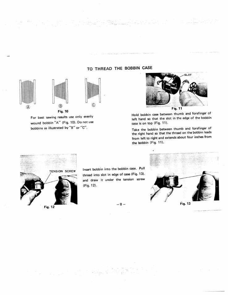 SINGER W951 User Manual | Page 9 / 44