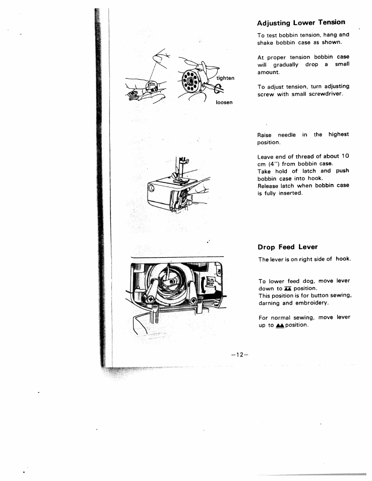 SINGER W1210 User Manual | Page 15 / 46