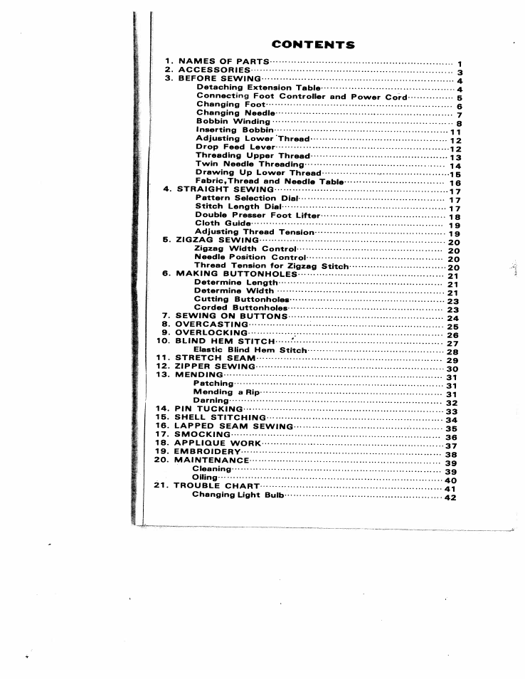 SINGER W1210 User Manual | Page 3 / 46