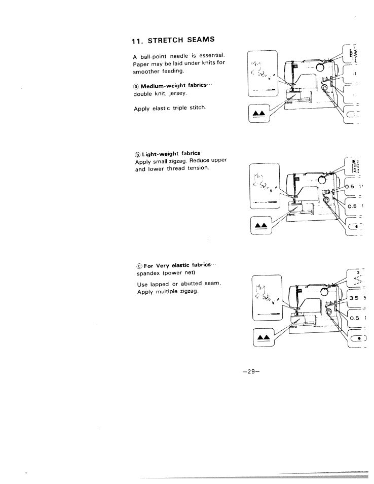 Stretch seams | SINGER W1210 User Manual | Page 32 / 46