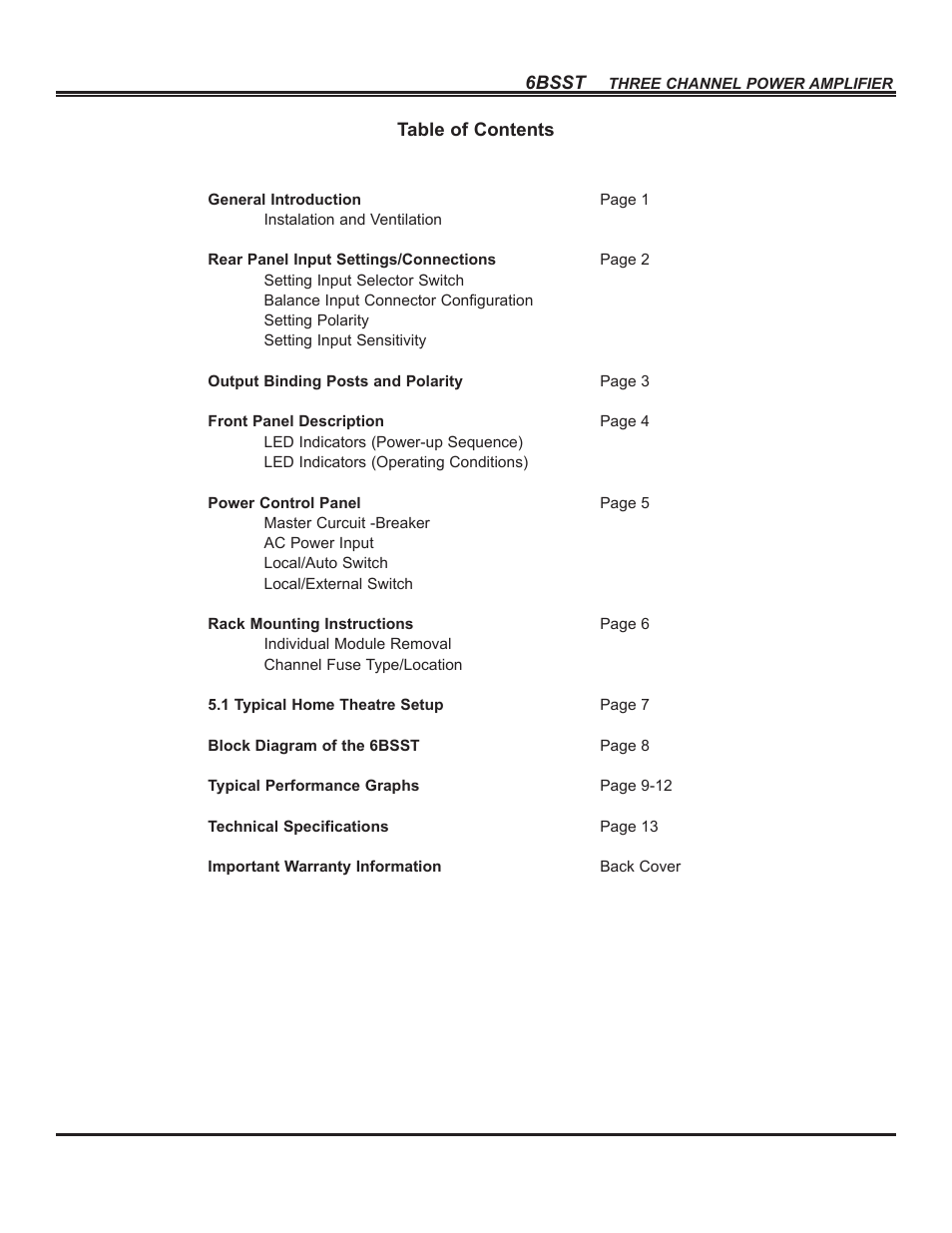 Bryston 6B SST User Manual | Page 2 / 16