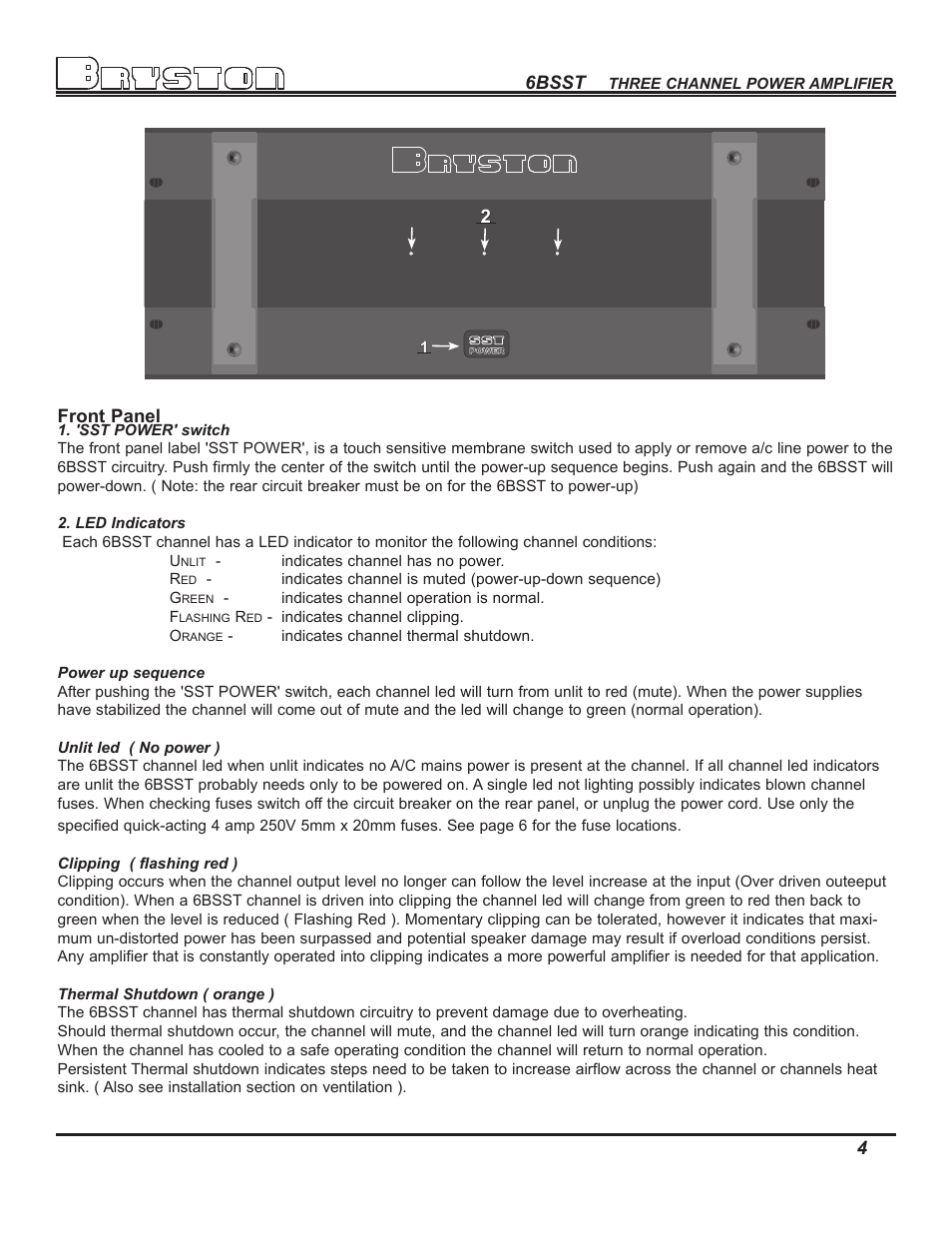 Bryston 6B SST User Manual | Page 6 / 16