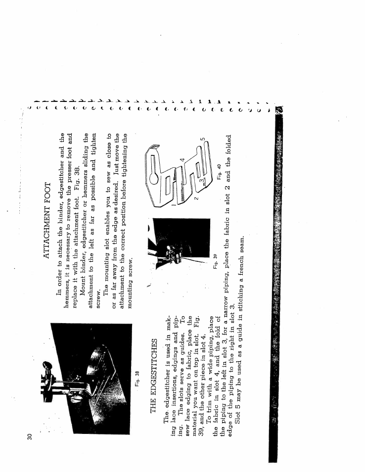 Attachment foot | SINGER W9951 User Manual | Page 28 / 34