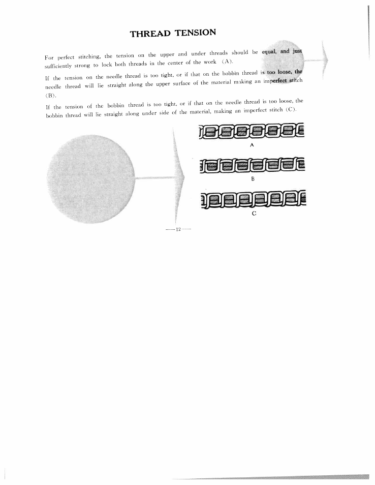 Thread tension, Isirefisfigteira | SINGER WF111 User Manual | Page 15 / 34