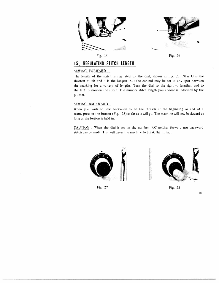 Regulating stitch length | SINGER WK-100 User Manual | Page 12 / 27