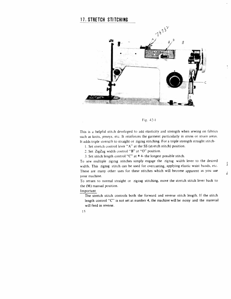 Stretch stitchin6 | SINGER WK-100 User Manual | Page 16 / 27