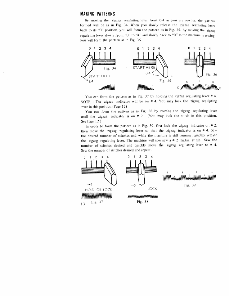 Making patterns, Making. patterns | SINGER WK-100 User Manual | Page 15 / 32