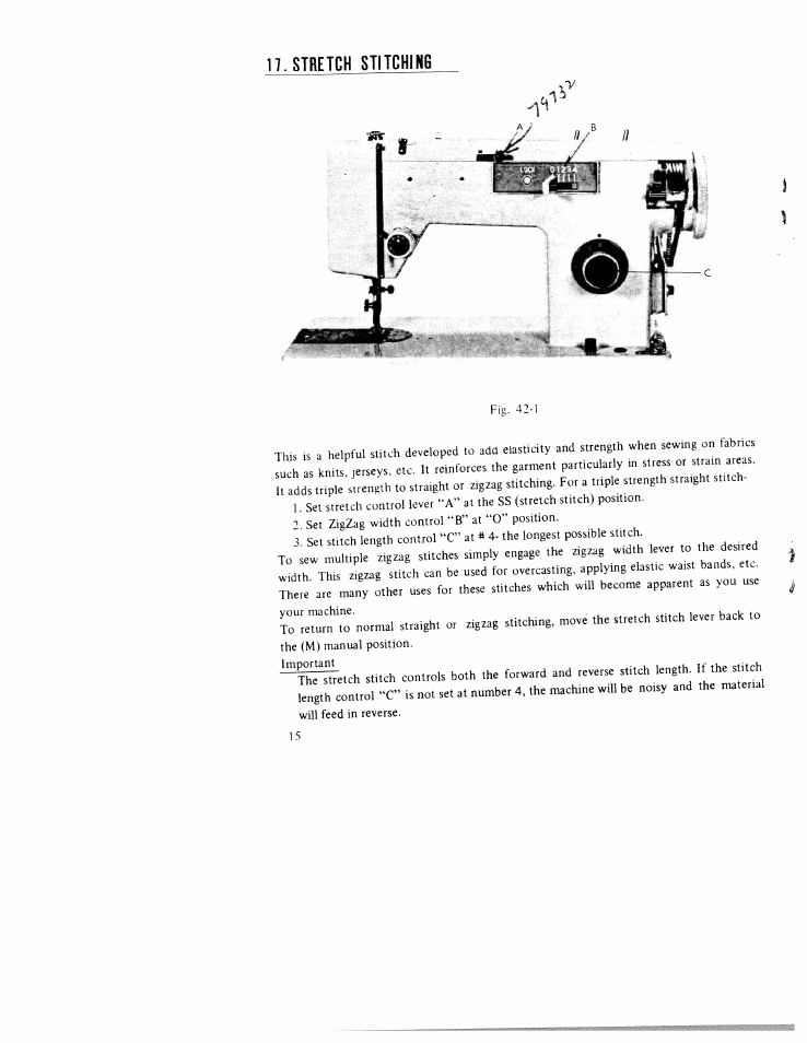 Stretch stitchin6, Iii as | SINGER WK-100 User Manual | Page 16 / 32