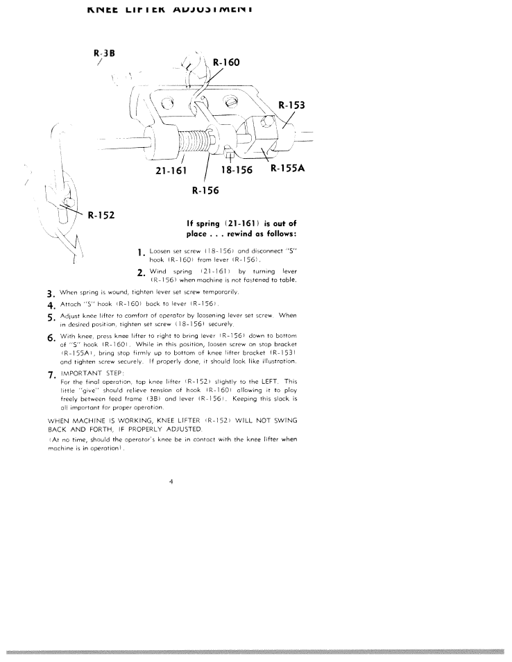 Ivinci: lirick mwjua i mcm i, R r-152 | SINGER WREX 101 User Manual | Page 4 / 11