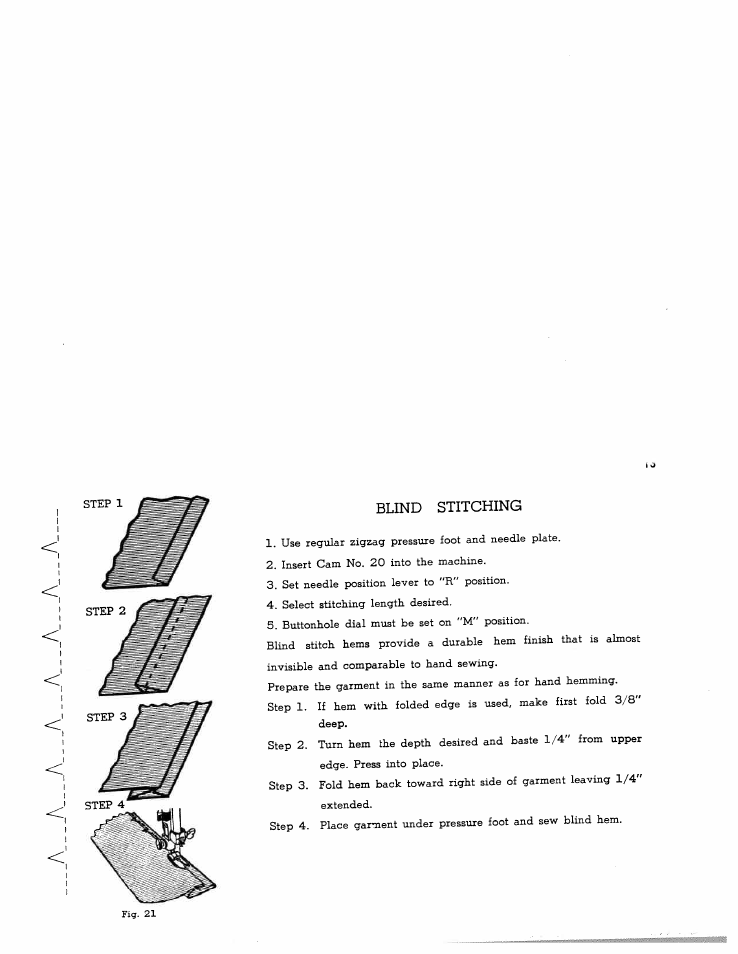 Blind stitching | SINGER WS1112 User Manual | Page 14 / 28