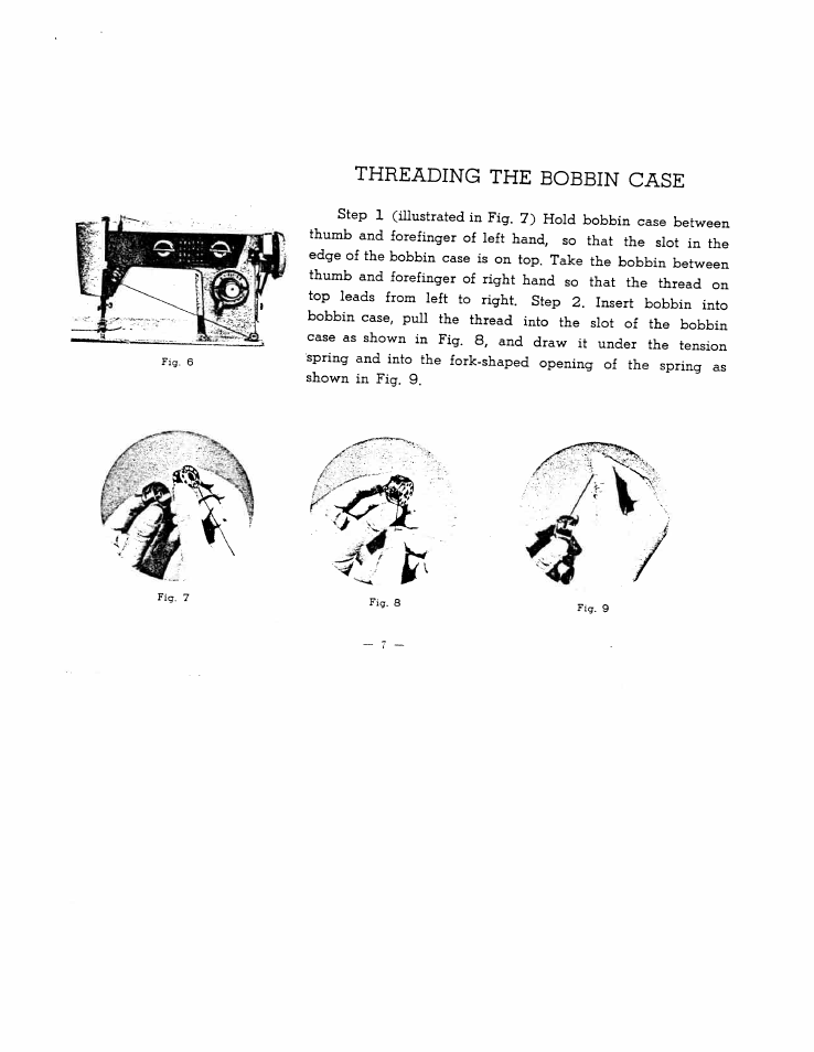 Threading the bobbin case | SINGER WS1145 User Manual | Page 4 / 29