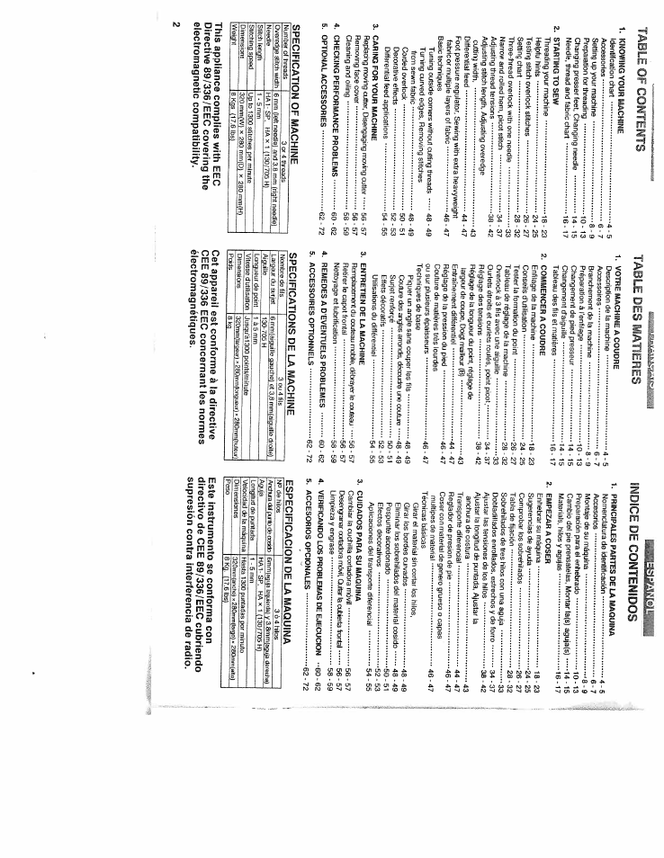 SINGER WSL2000 (Part 1) User Manual | Page 4 / 43