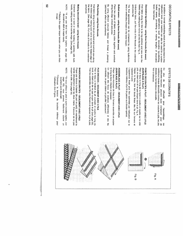 Decorative effects, Effets decoratifs | SINGER WSL2000 (Part 2) User Manual | Page 11 / 31