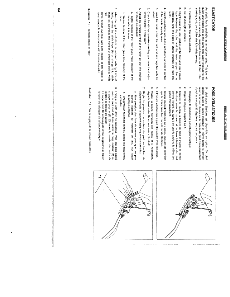 Elasticator, Pose d'elastiques, Lauaai: umâlà^kid | SINGER WSL2000 (Part 2) User Manual | Page 23 / 31
