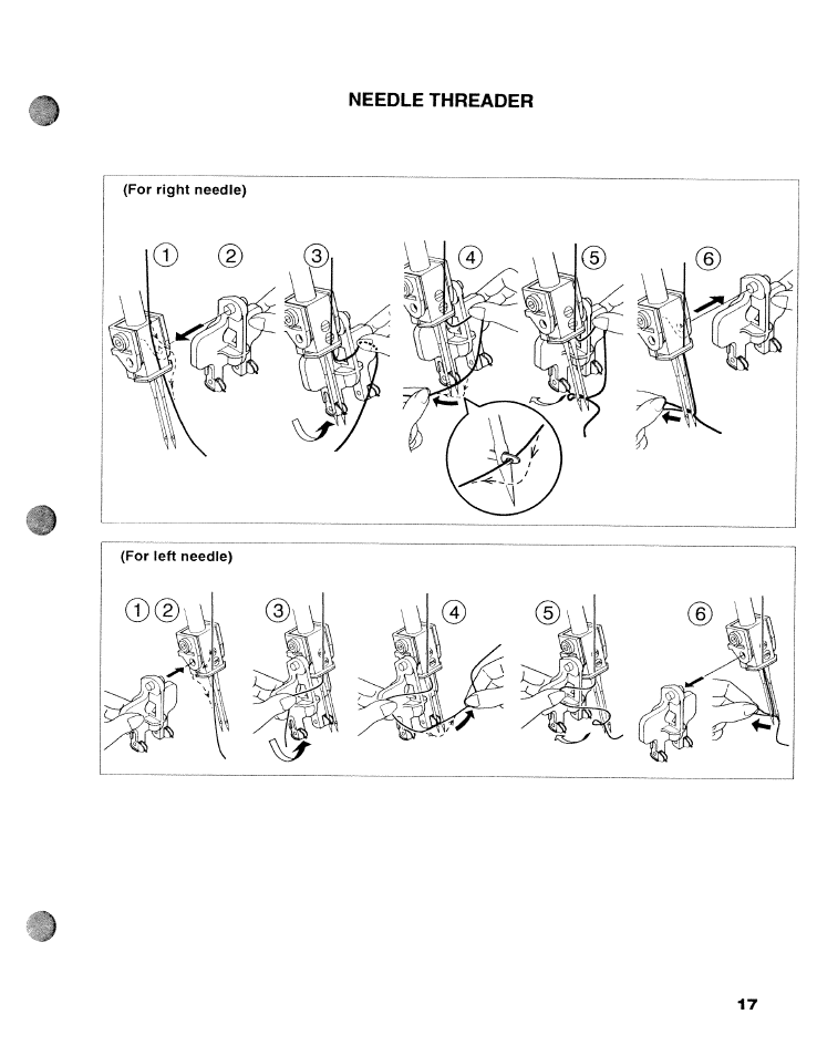 Needle threader | SINGER WSL2000 ATS (Part 1) User Manual | Page 19 / 34