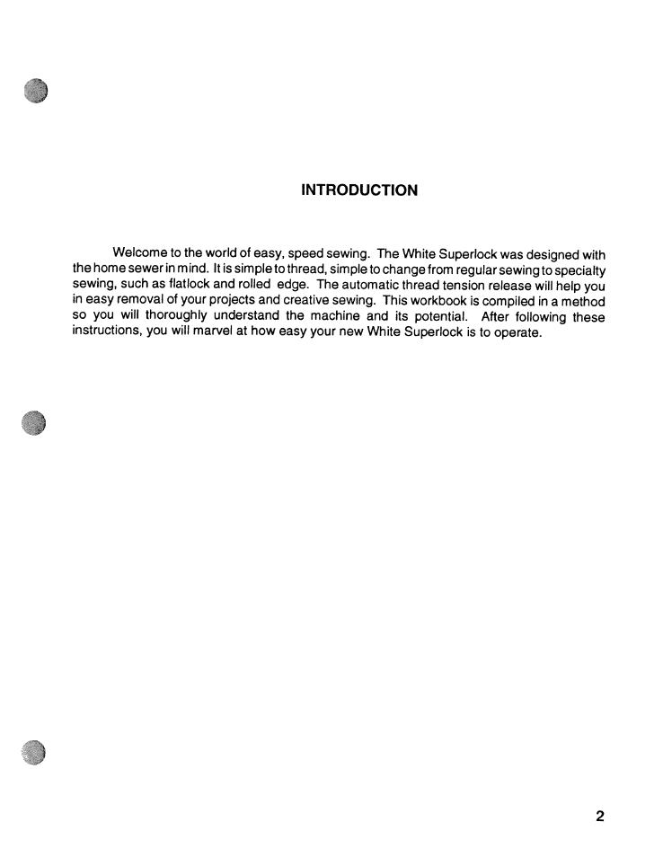 Tntroductton | SINGER WSL2000 ATS (Part 1) User Manual | Page 4 / 34