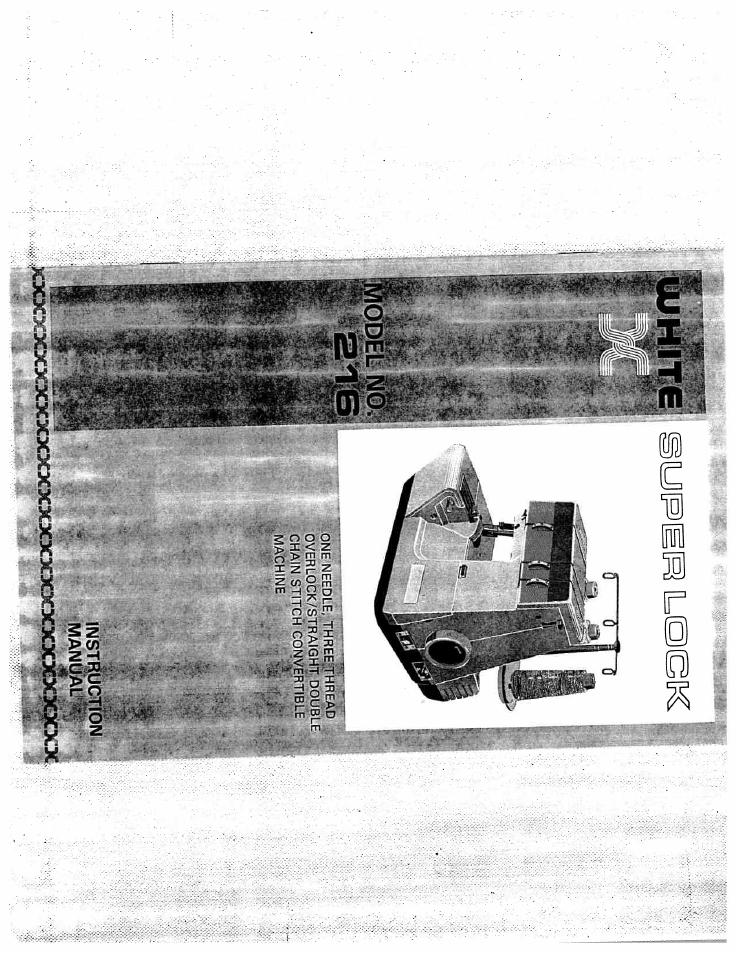 SINGER WSL216 User Manual | 18 pages