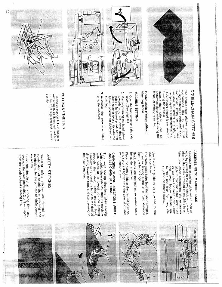 Jo’nt, Safety stitches | SINGER WSL216 User Manual | Page 14 / 18