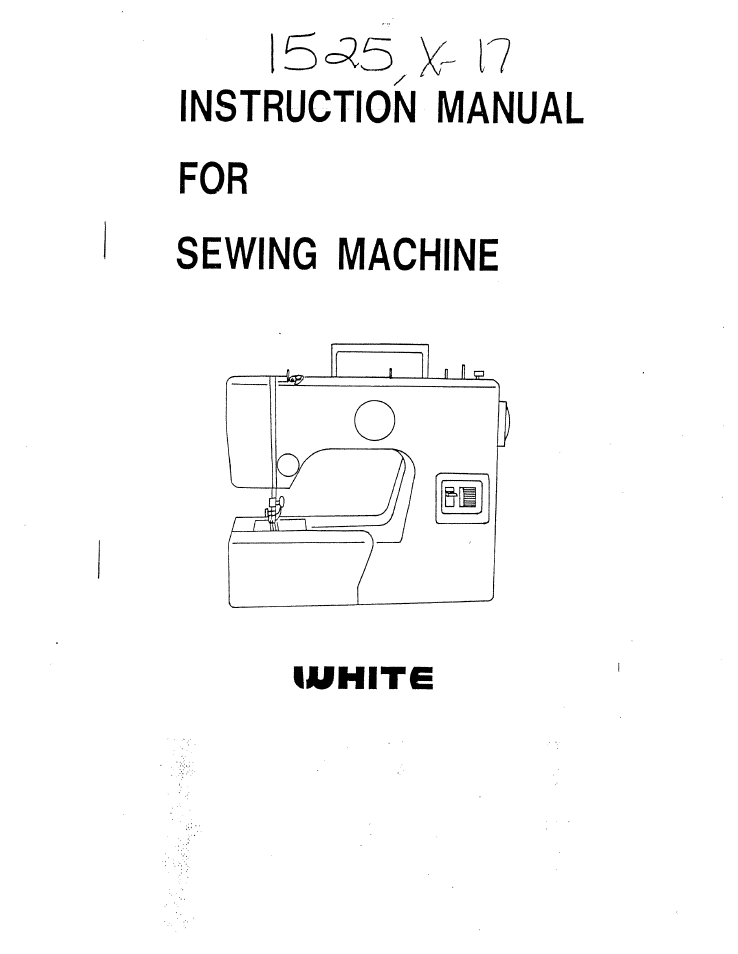 SINGER WX17 User Manual | 34 pages