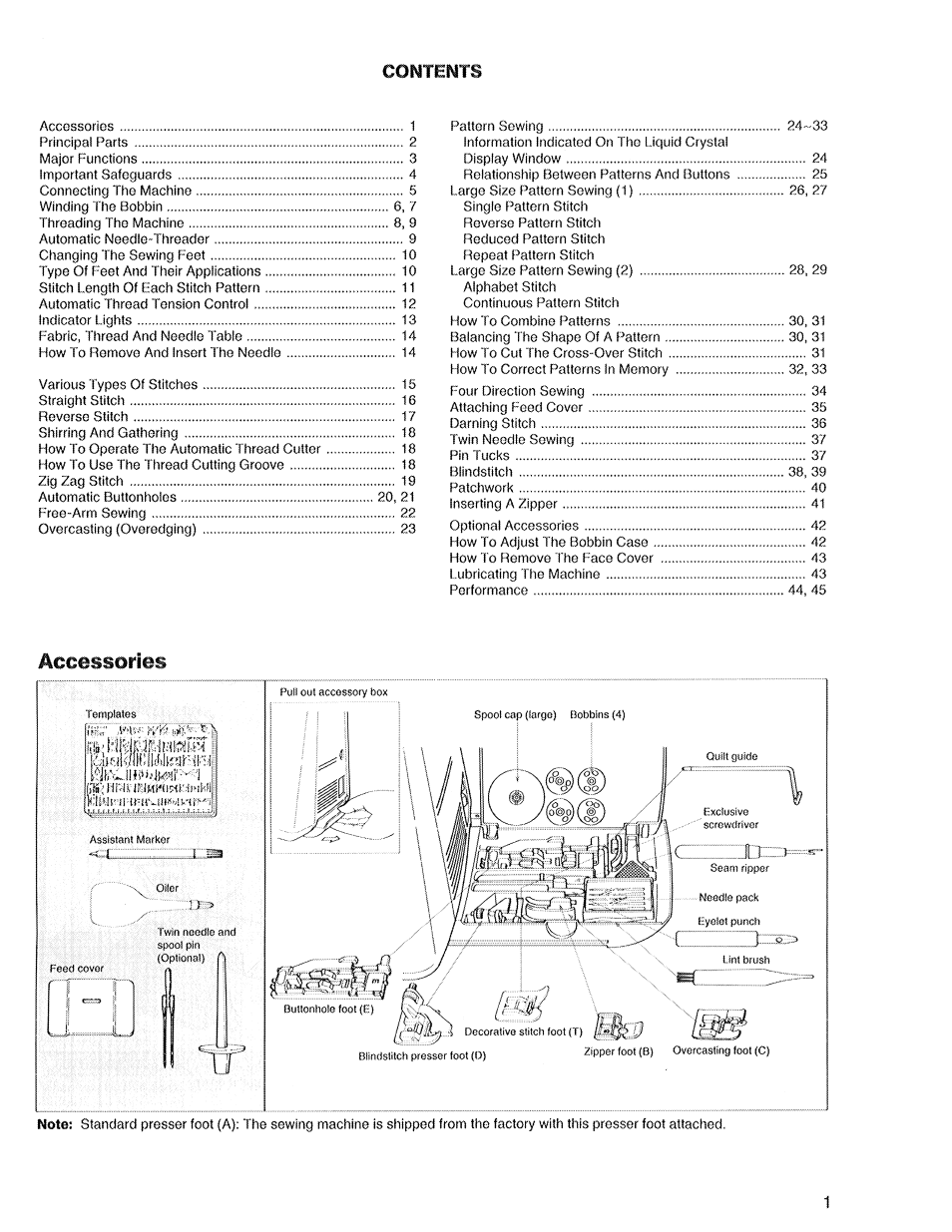 SINGER XL1 Quantum User Manual | Page 3 / 48